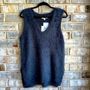 NWT Super soft fuzzy vest Jack by BB Dakota color is forged iron
